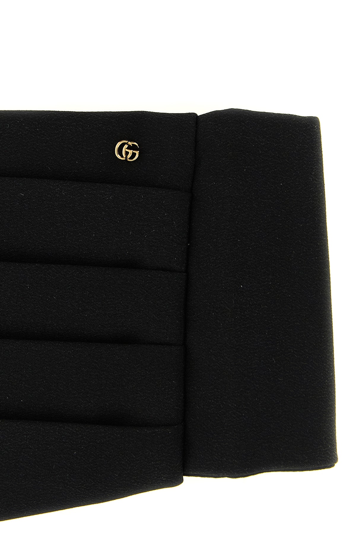the gucci pure black silk tuxedo sash