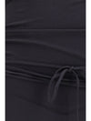 draped fitted long dress