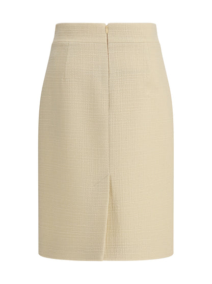 VALENTINO 42 wool tweed skirt