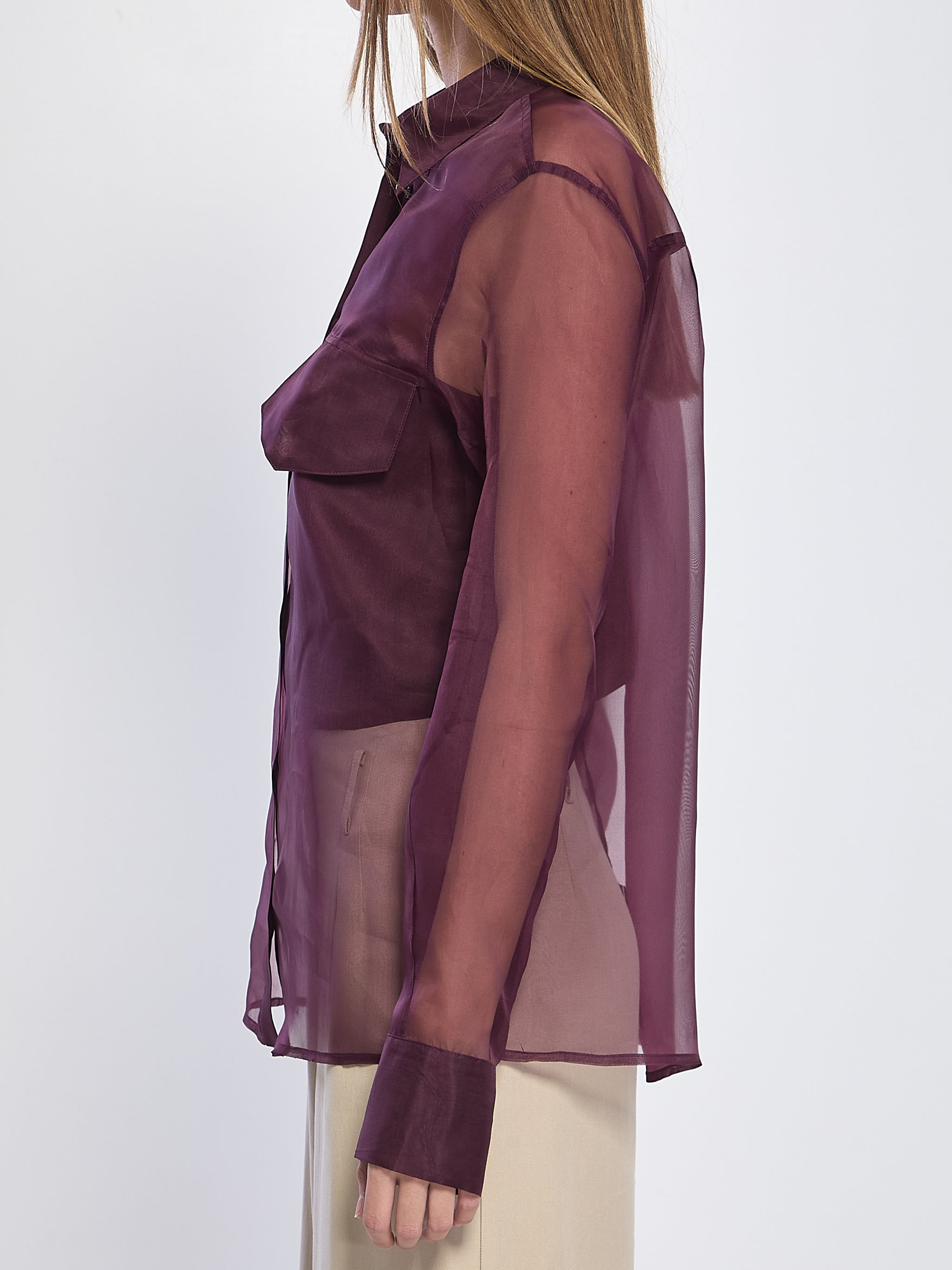 silk organza shirt