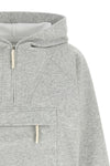 the co hoodie is made of premium cotton and tencel scuba jersey