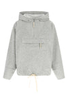 the co hoodie is made of premium cotton and tencel scuba jersey