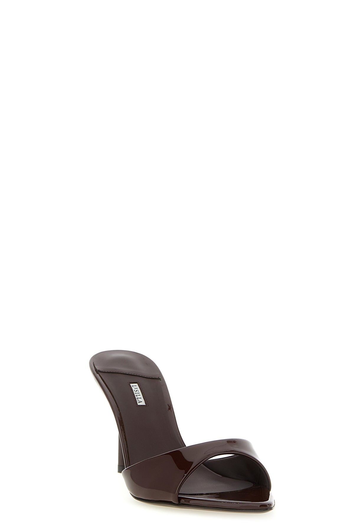 bella sandals in patent calf leather