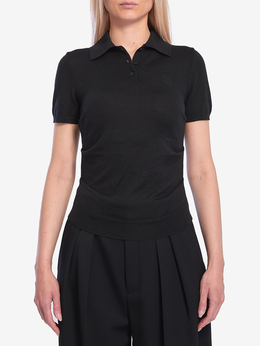 LOEWE S black polo shirt