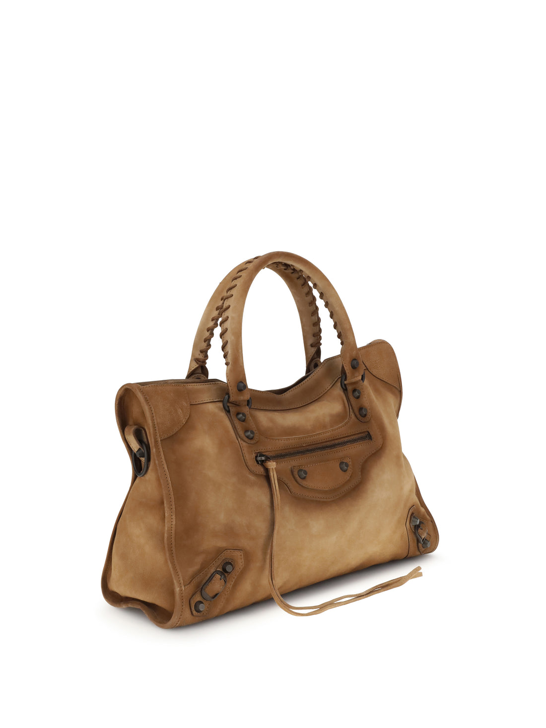 BALENCIAGA OS suede le city medium handbag
