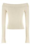rebellion bandeau ribbed stretch viscose cardigan