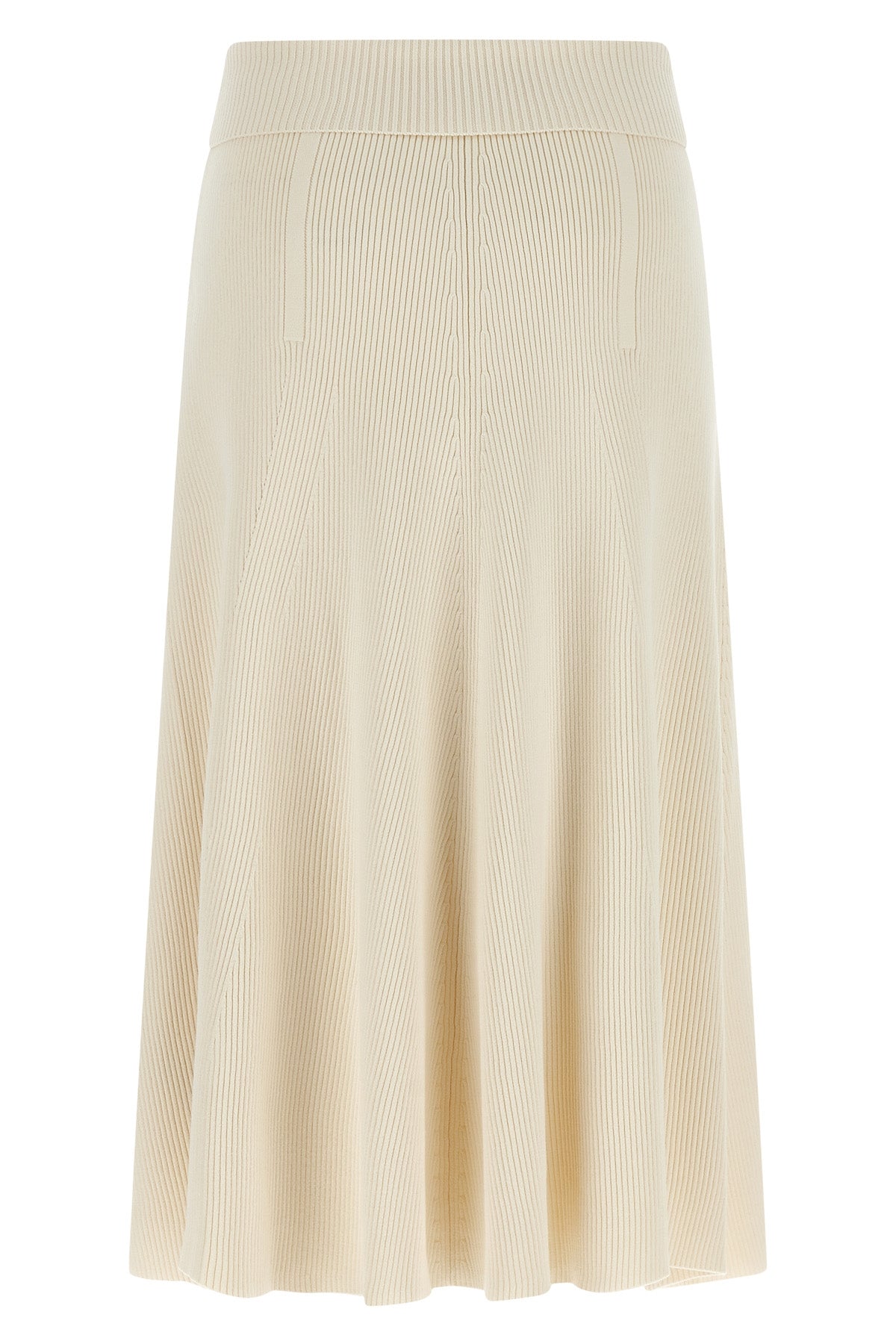 rebellion ribbed stretch viscose midi skirt