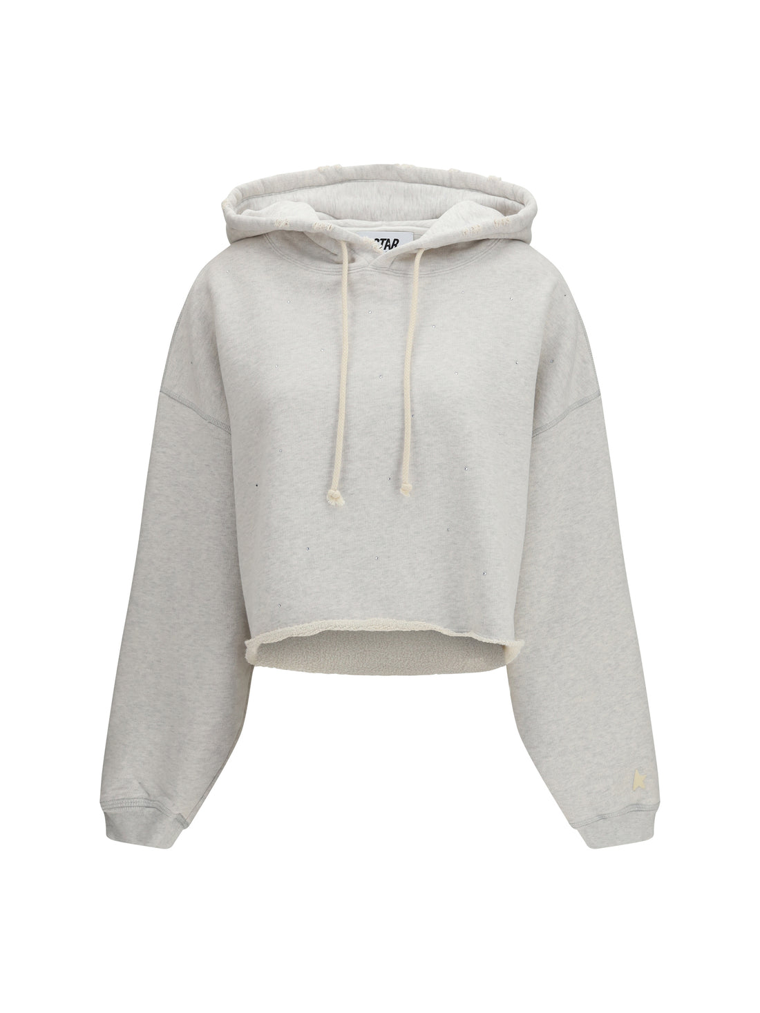 GOLDEN GOOSE L star cropped hoodie 