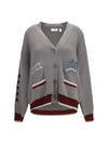 college varsity knit cardigan
