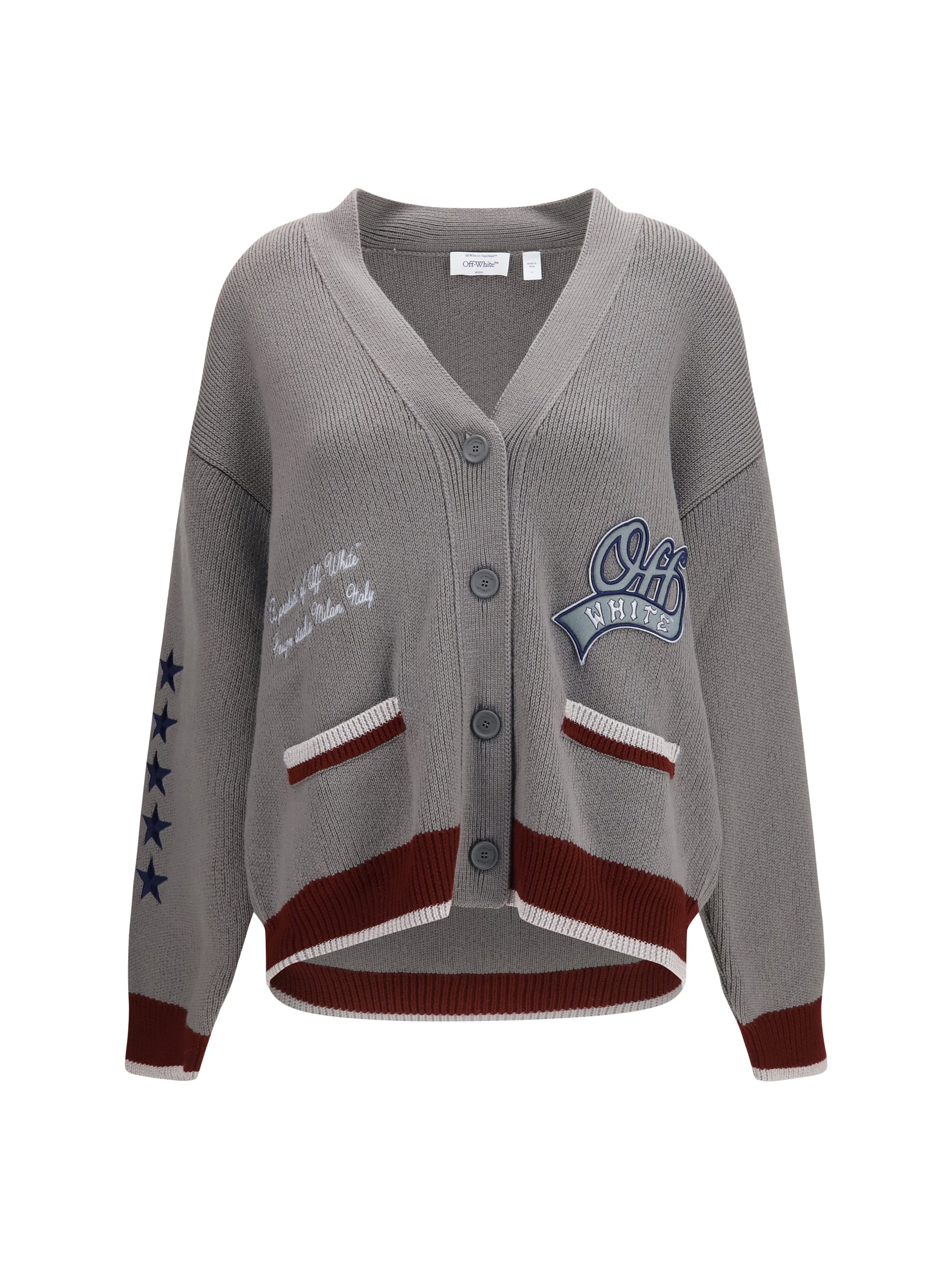 college varsity knit cardigan