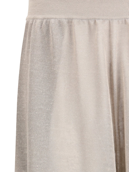 ALAIA 38 silk and linen pants