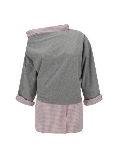 DRIES VAN NOTEN L double-layered top