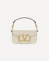 Valentino Garavani Locò Shoulder Bag Cream