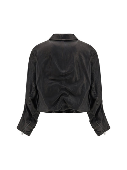 DIESEL 40 cuir-bouilli belted jacket