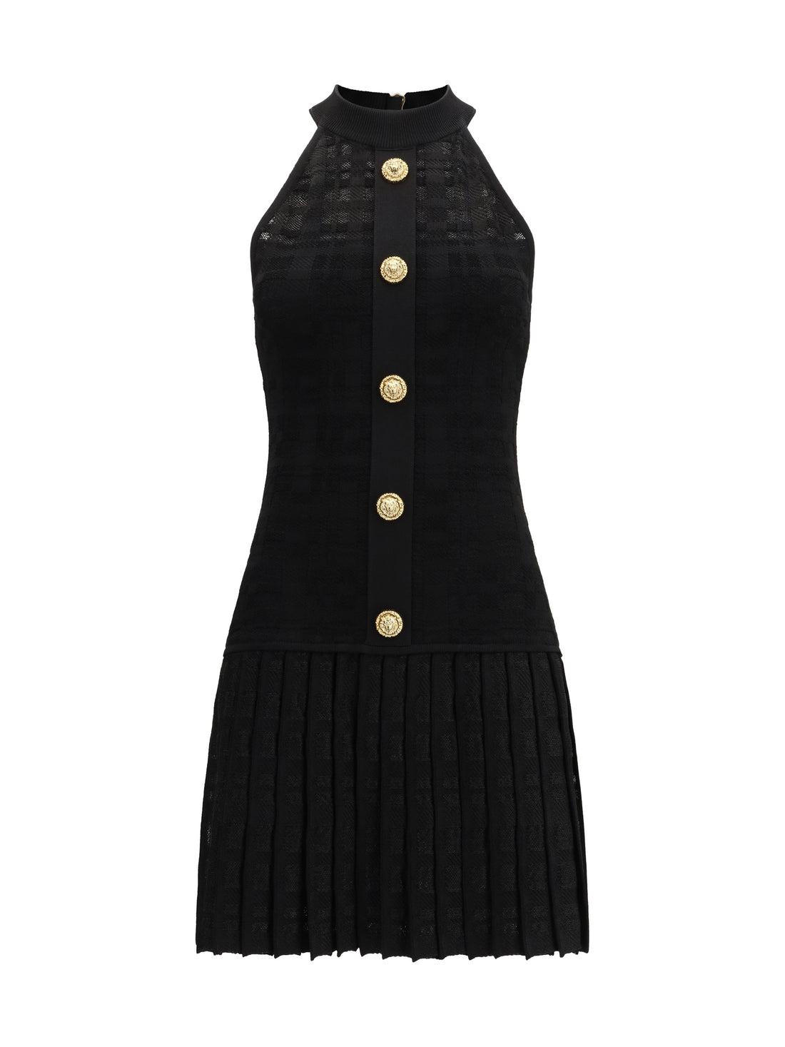 BALMAIN 36 pleated mini dress