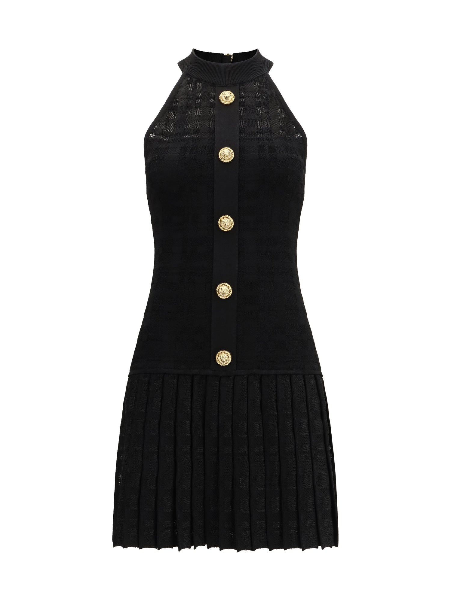 BALMAIN 36 pleated mini dress