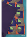 geometric print scarf