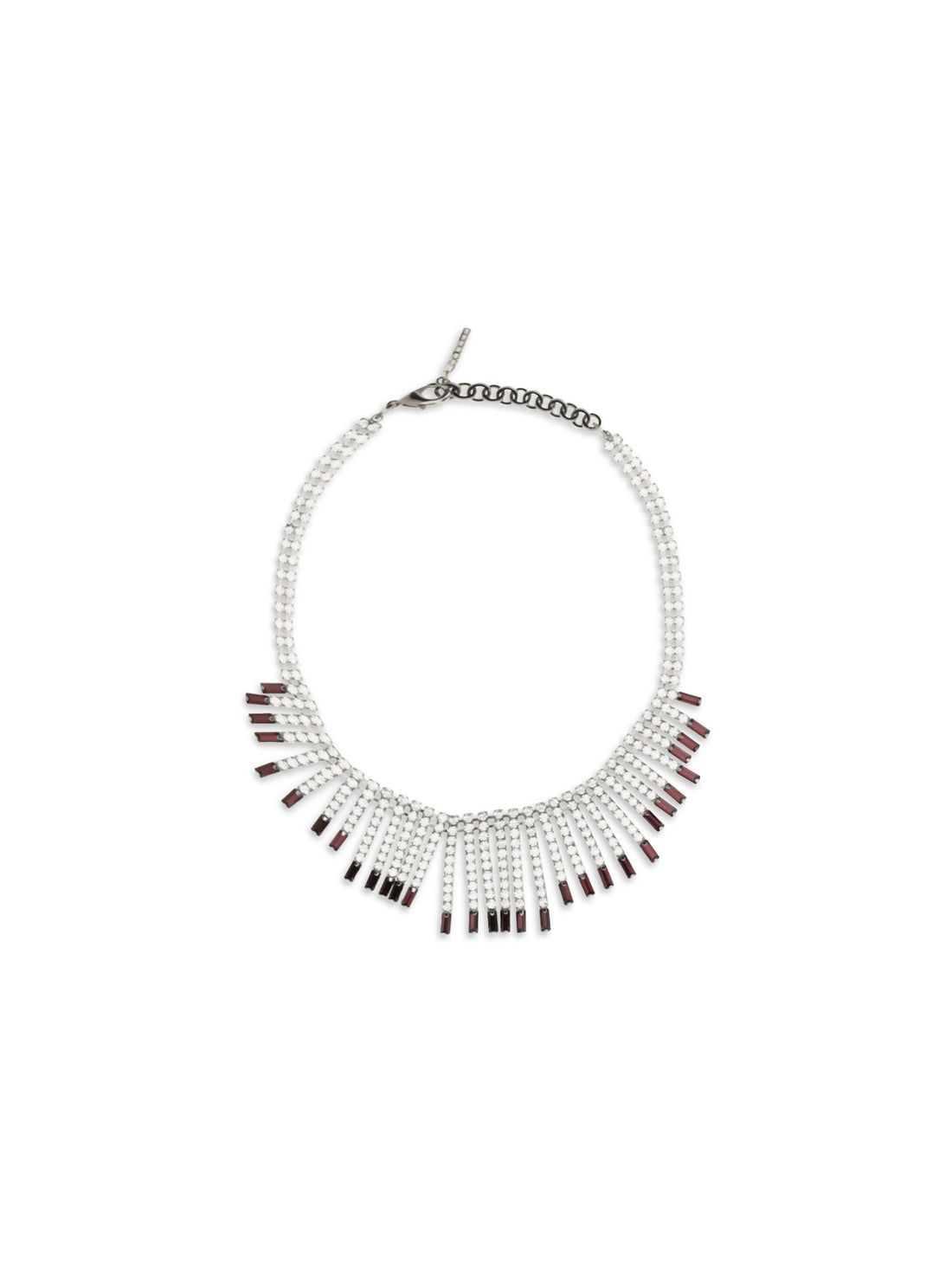 ALESSANDRA RICH OS crystal fringe necklace