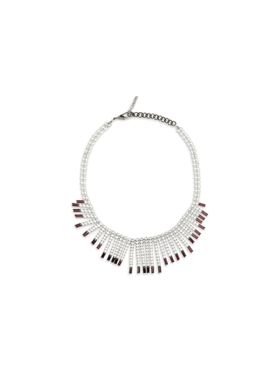 crystal fringe necklace