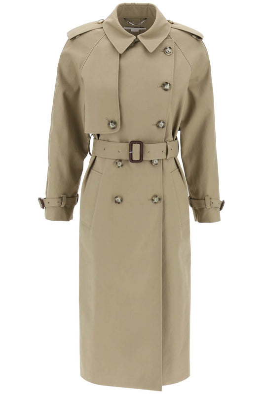 sustainable cotton double-breasted trench