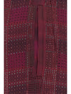 relaxed tailoring check satin pants