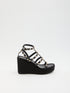 VALENTINO GARAVANI 36 rockstud wedge sandal