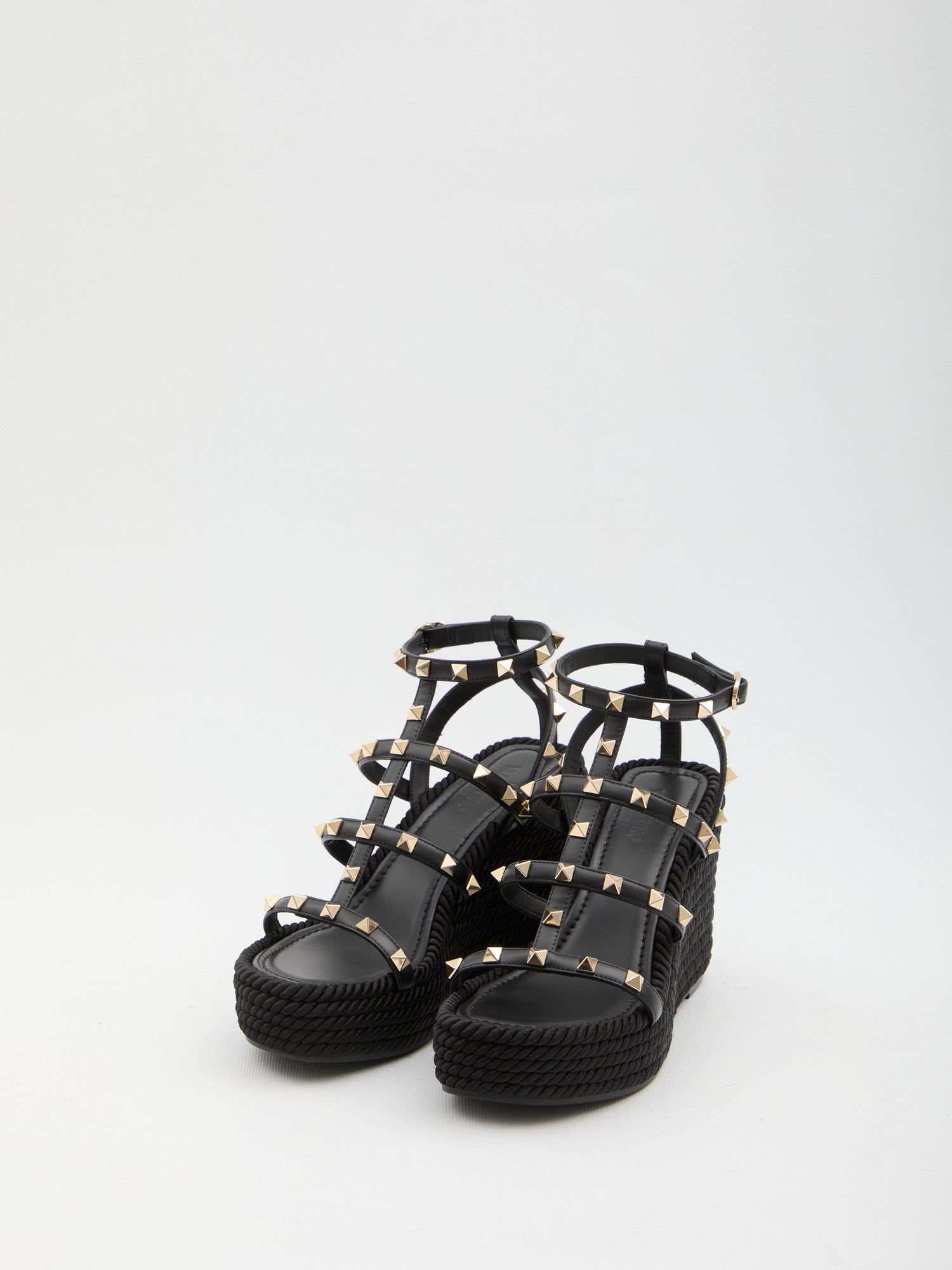VALENTINO GARAVANI 36 rockstud wedge sandal