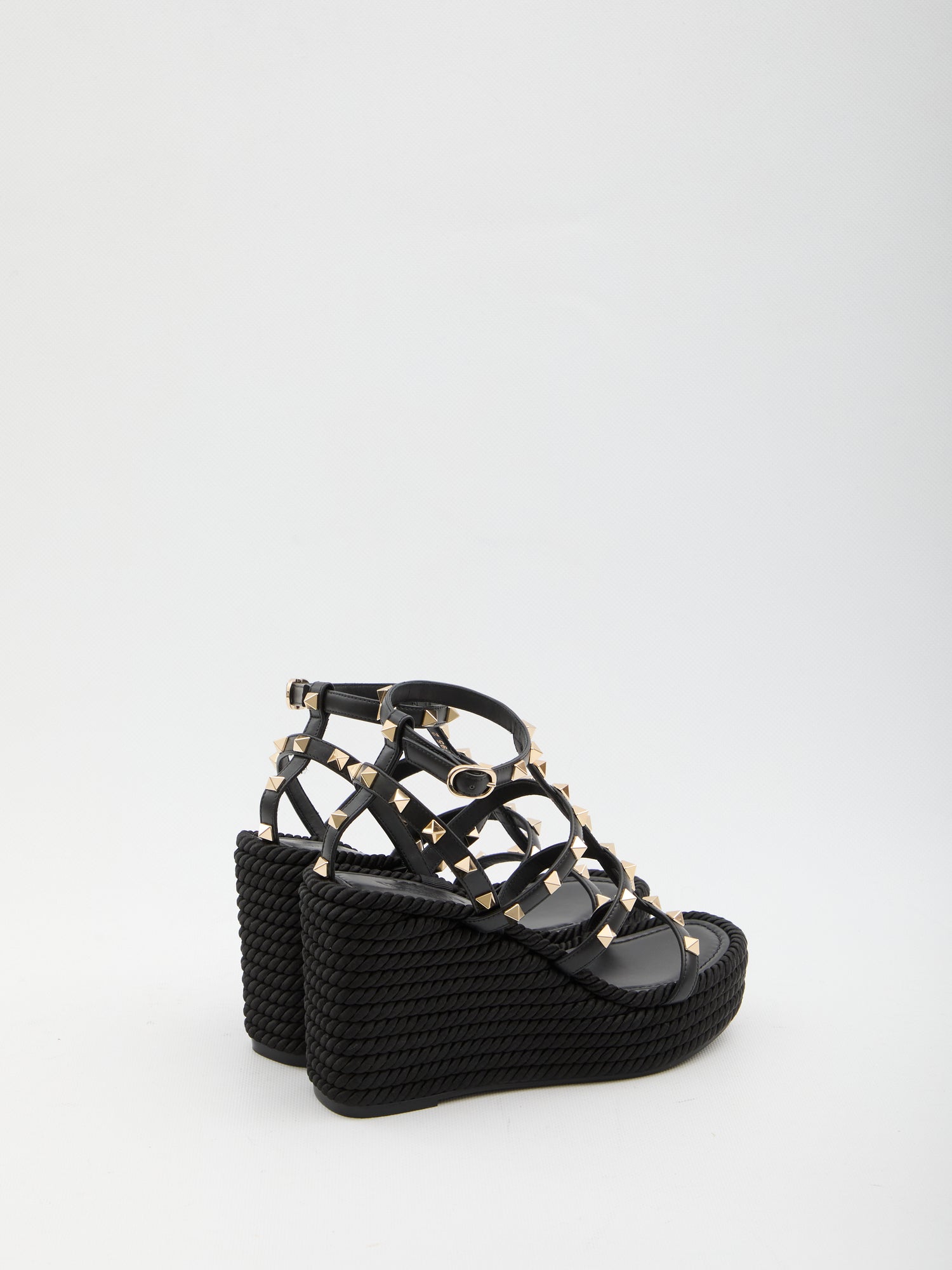 VALENTINO GARAVANI 36 rockstud wedge sandal