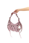 arena le cagole s lambskin shoulder bag