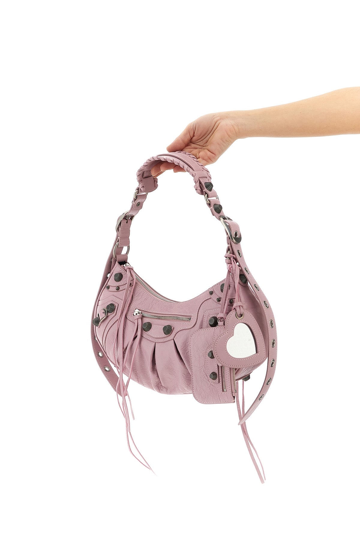 arena le cagole s lambskin shoulder bag