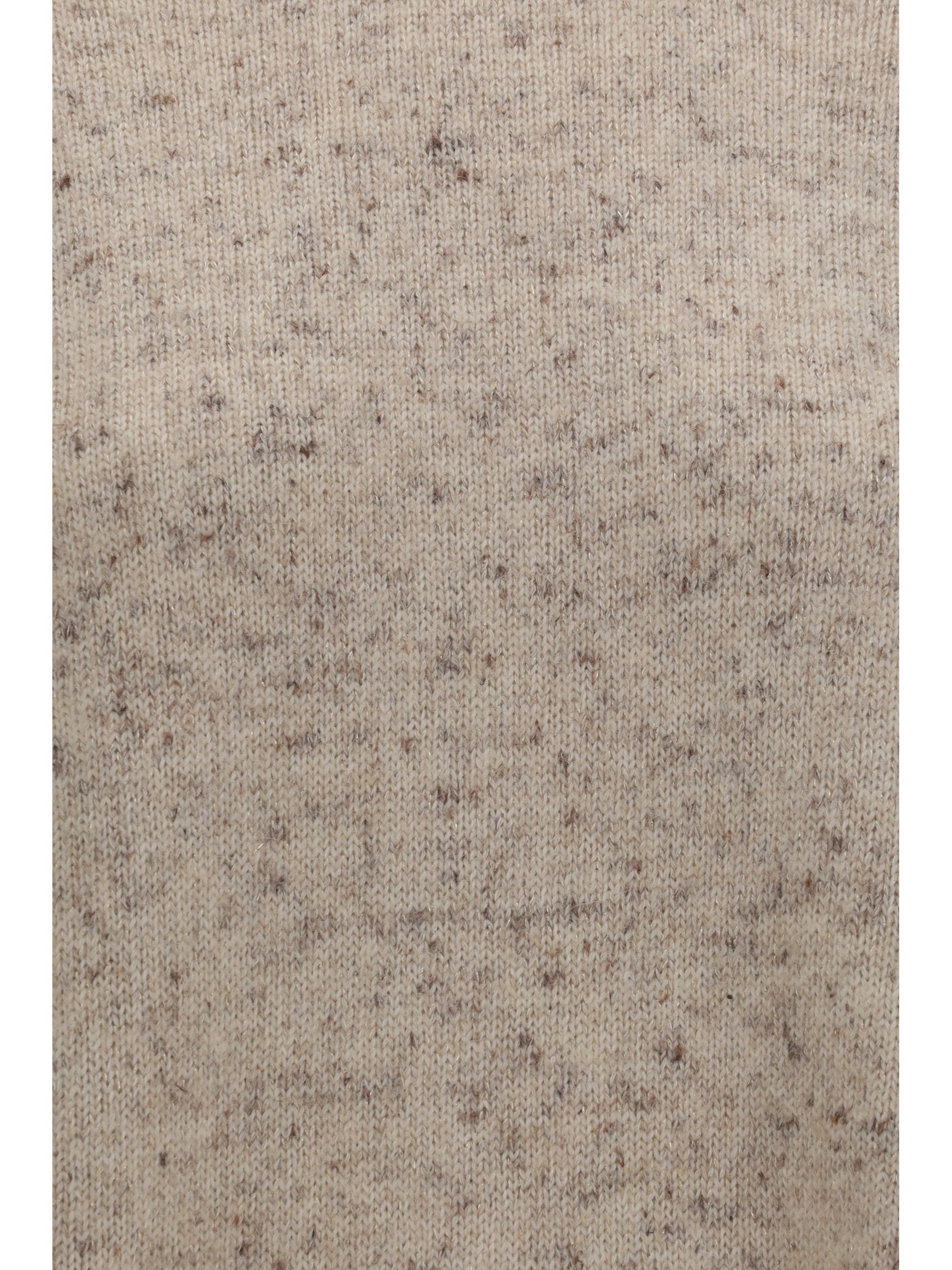 bouclé yarn sweater with lurex