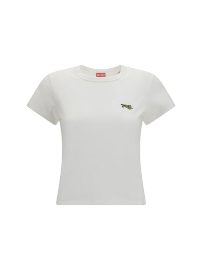 jumping tiger embroidered cotton t-shirt