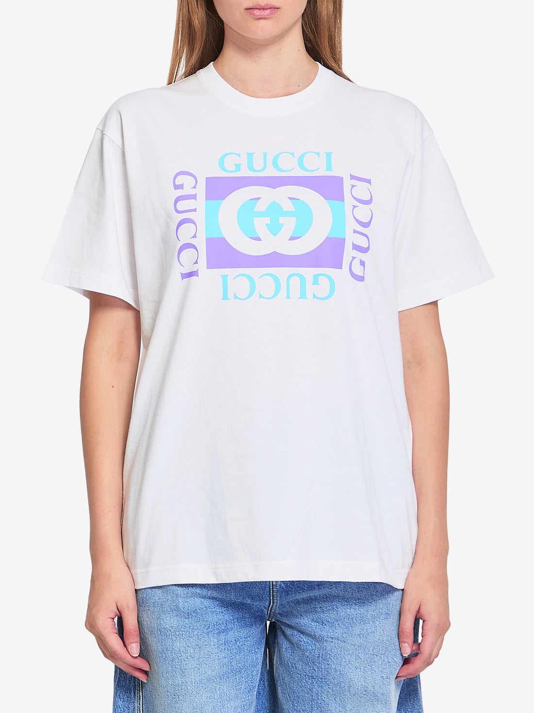 GUCCI XS logo printed t-shirt