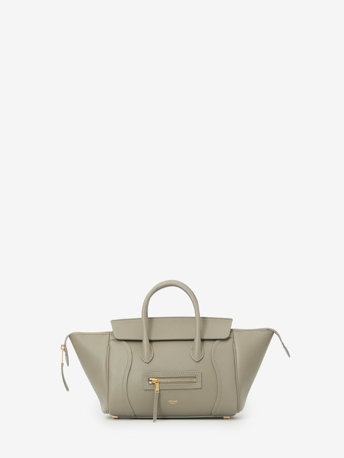 CELINE OS light graphite small new luggage bag