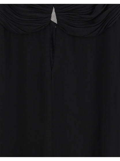 SAINT LAURENT 38 long short-sleeved dress