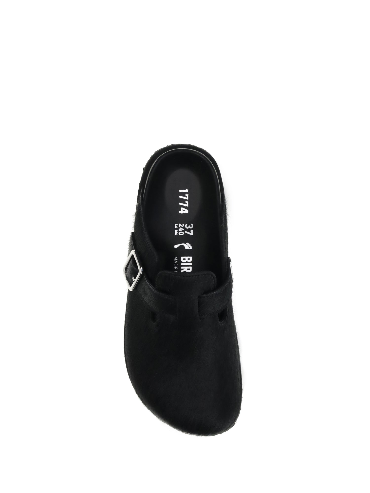 BIRKENSTOCK 1774 37 pony hair boston mules with narrow fit