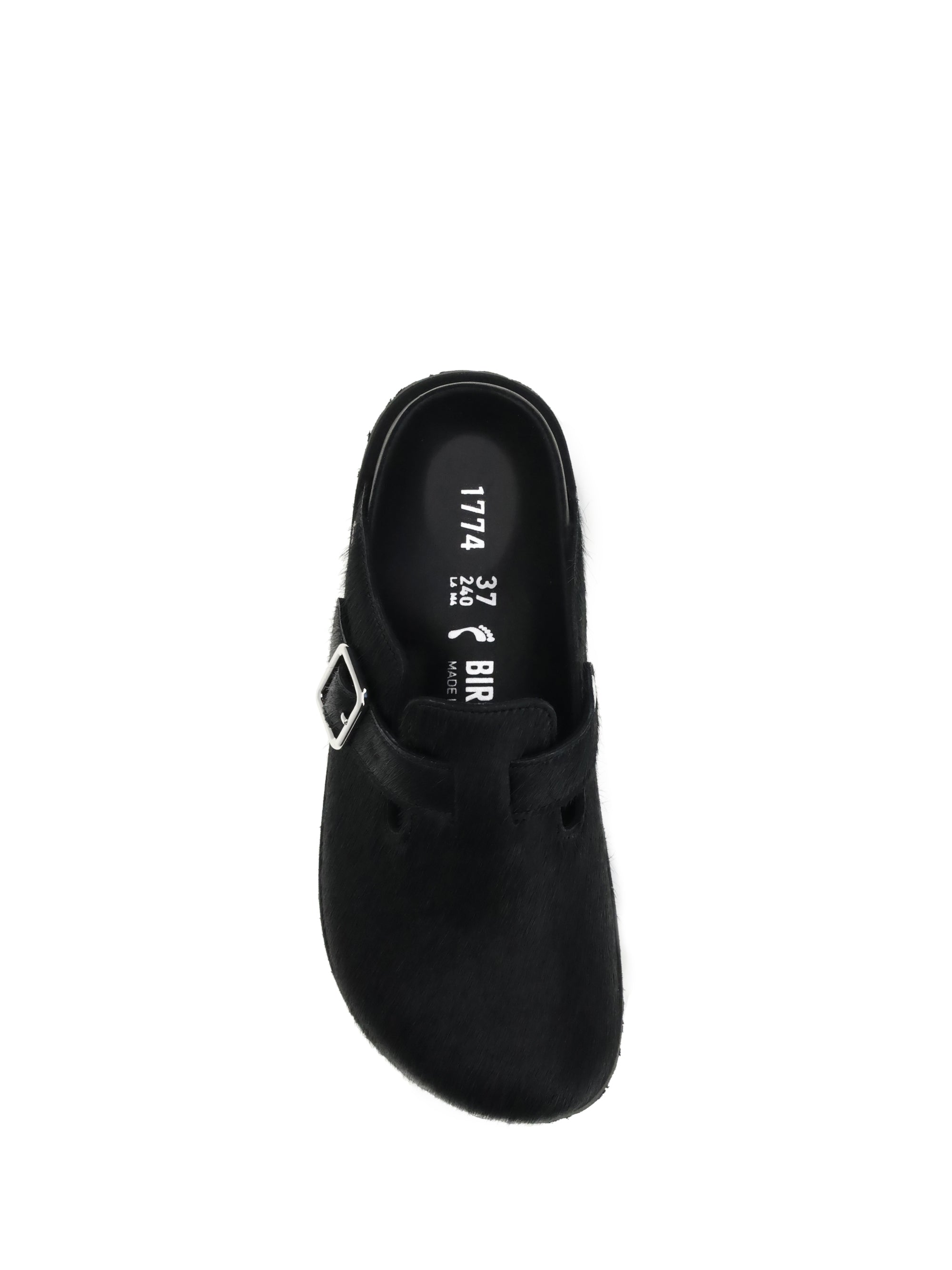 BIRKENSTOCK 1774 37 pony hair boston mules with narrow fit