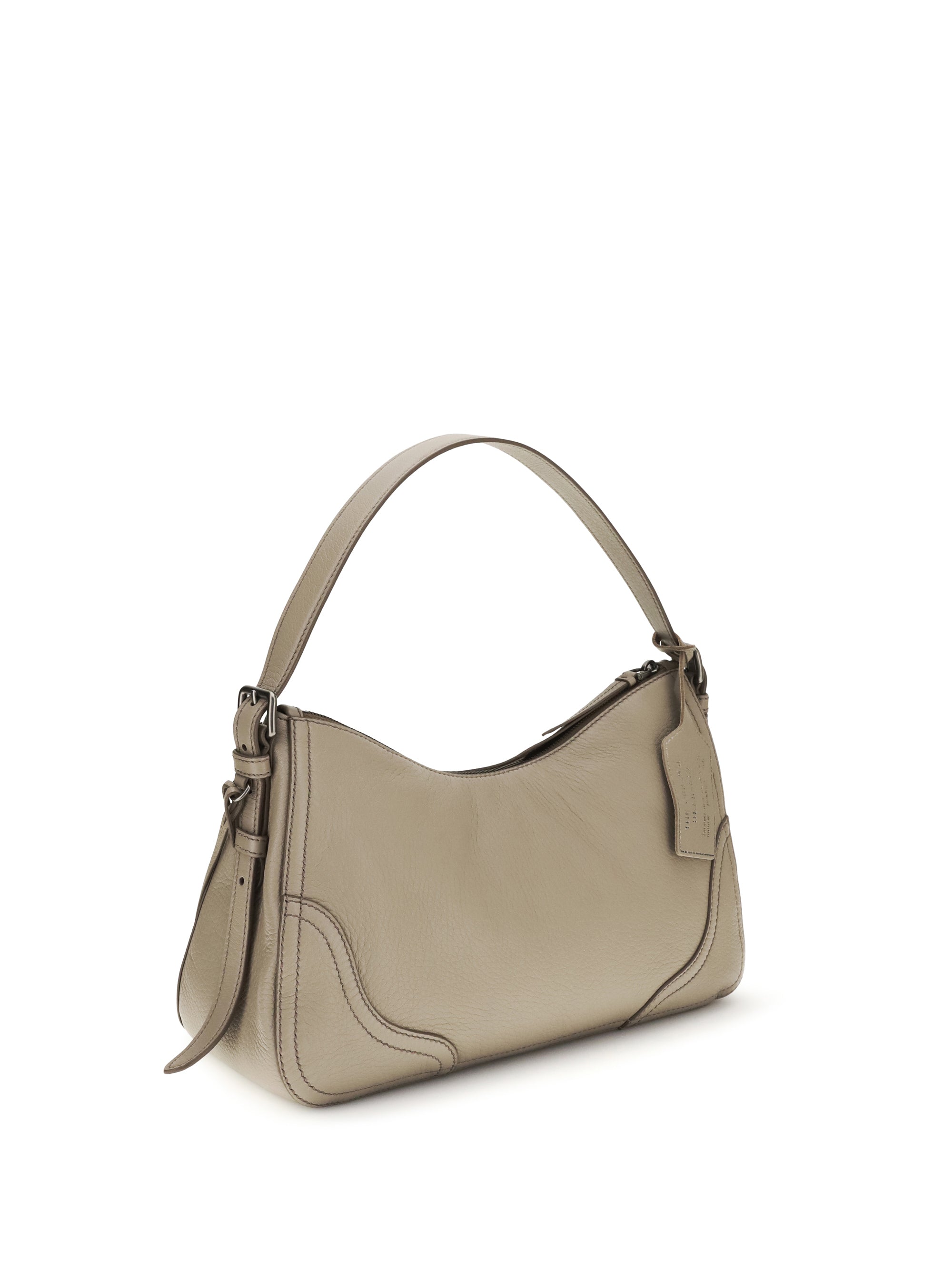 aimée large shoulder bag in leather