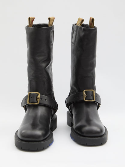 BURBERRY 36 saddle boots 