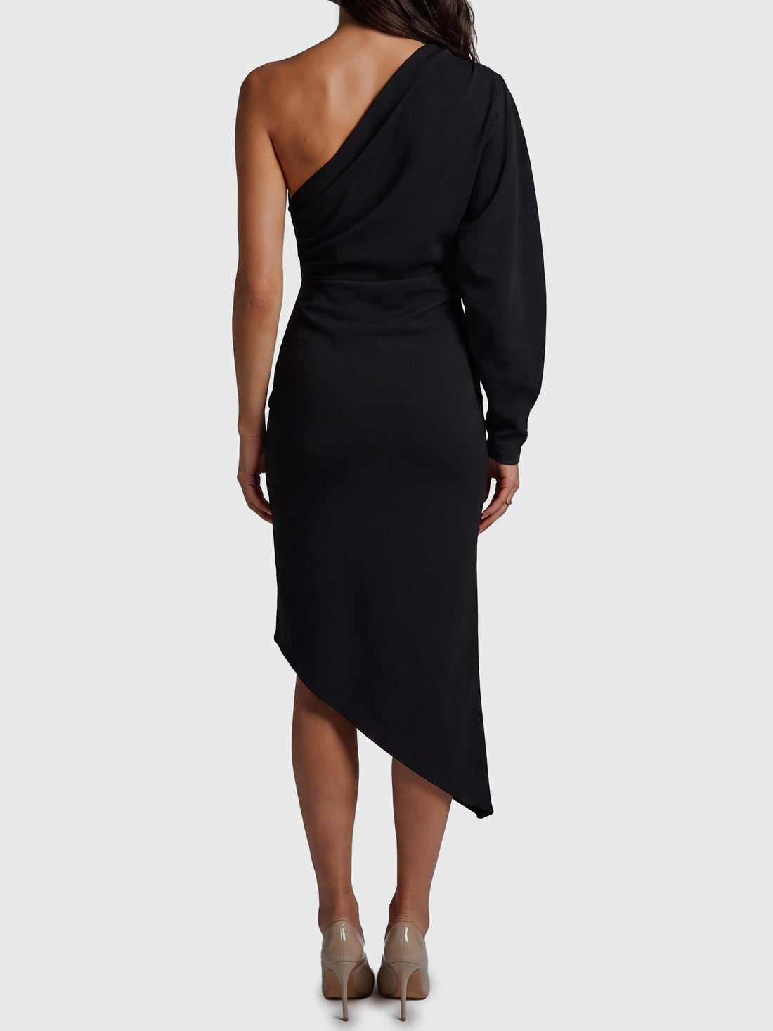 FEDERICA TOSI 40 one-shoulder cady longuette dress