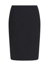 SAINT LAURENT 38 satin pencil skirt