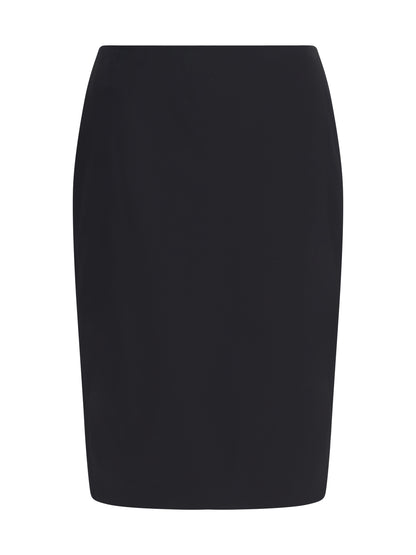 SAINT LAURENT 38 satin pencil skirt
