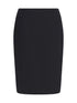 SAINT LAURENT 38 satin pencil skirt