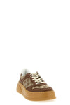 original gg fabric and smooth leather sneakers