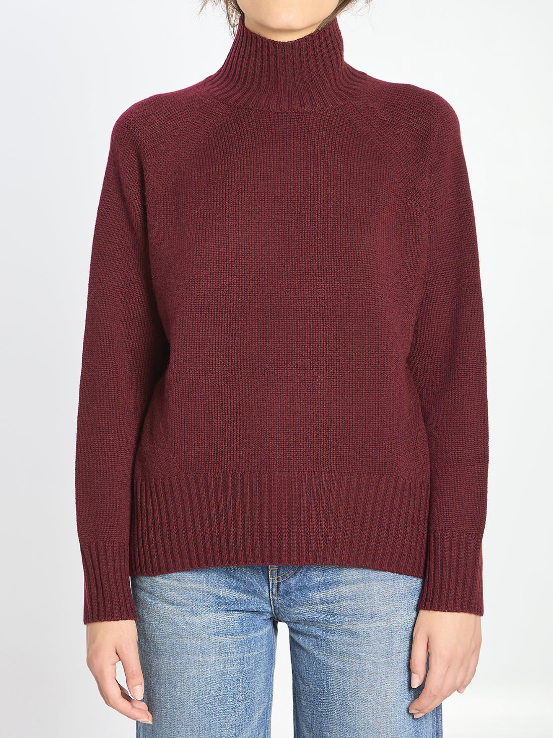 ALLUDE M turtleneck in wool and cashmere 