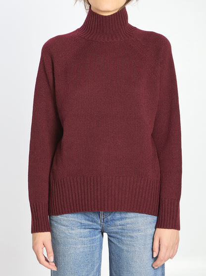 ALLUDE M turtleneck in wool and cashmere 