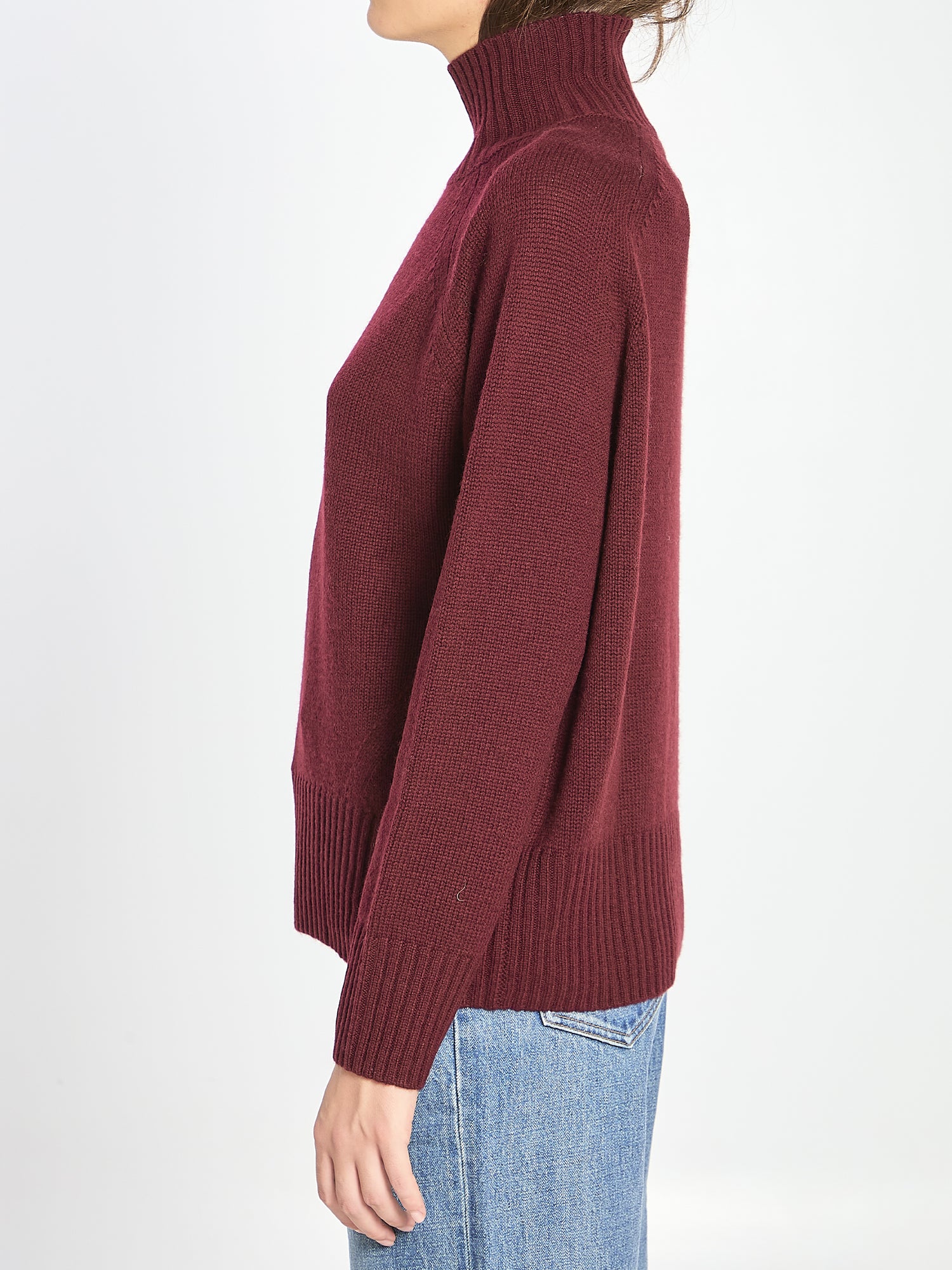 ALLUDE M turtleneck in wool and cashmere 