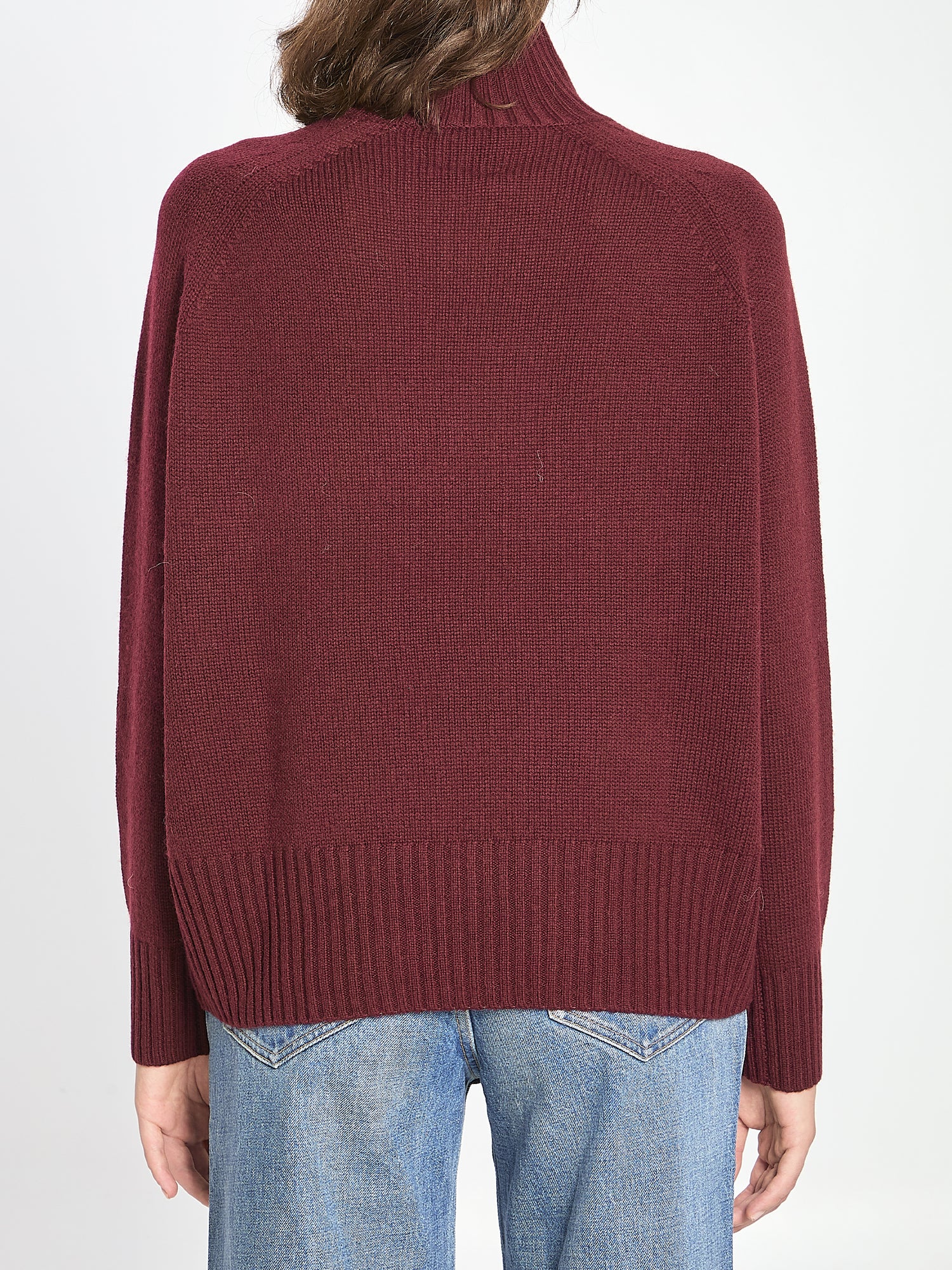 ALLUDE M turtleneck in wool and cashmere 