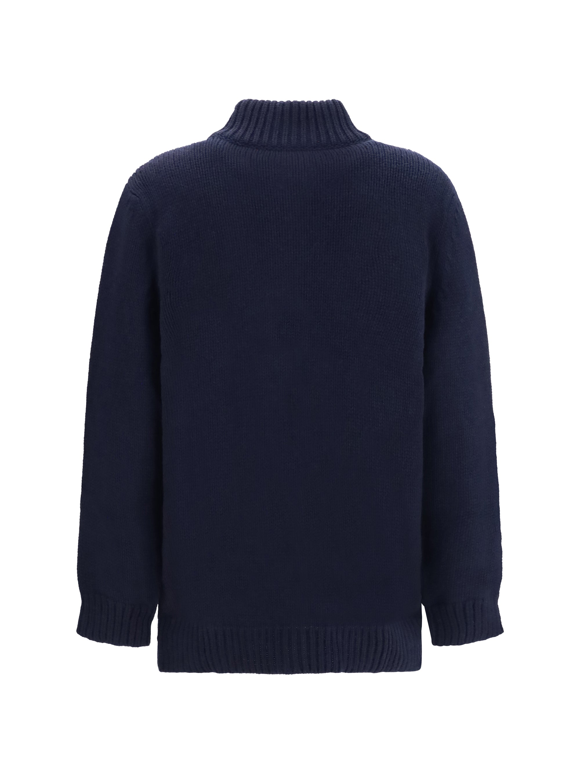 high neck cardigan