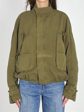 THE ATTICO 38 military green bomber 